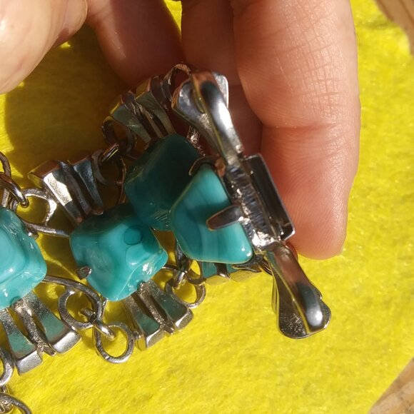 Vintage Castlecliff chunky southwest brutalist vibes statement bracelet - Picture 16 of 16